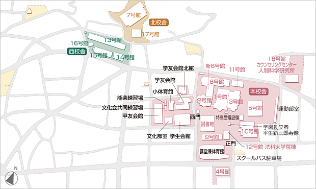 日本物理学会2009年秋季大会 岡本キャンパス キャンパスマップ