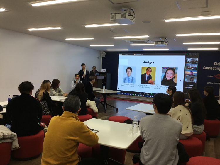 元毎日放送アナウンサーの大吉洋平氏をお迎えし、プレゼンテーション発表会を行いました！