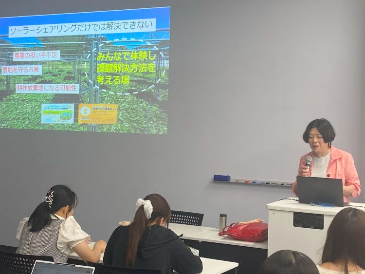株式会社宝塚すみれ発電 井上保子氏をお迎えし、STAGE生に講義いただきました！