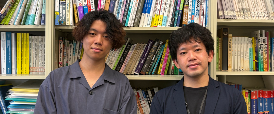 知能情報学部 講師 奥村 真善美 × 知能情報学部 金地 康幸