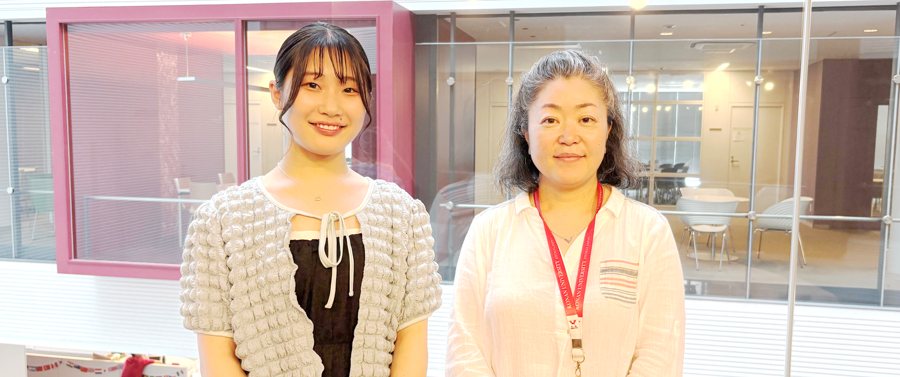 マネジメント創造学部 准教授 榎木 美樹 × マネジメント創造学部 髙橋 和花