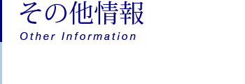 その他情報