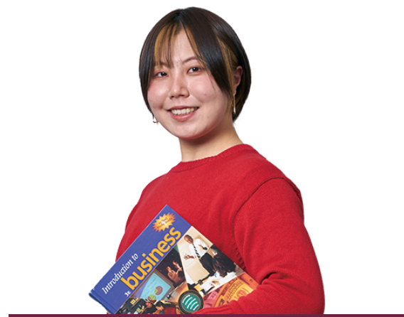 マネジメント創造学部 マネジメント創造学科 4年次　本田 万葉さん 姫路市立姫路高校出身