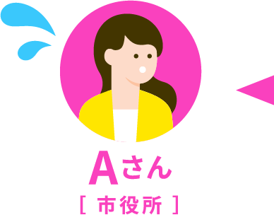 Aさん　市役所