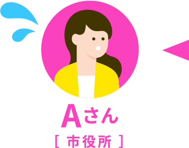 Aさん　市役所