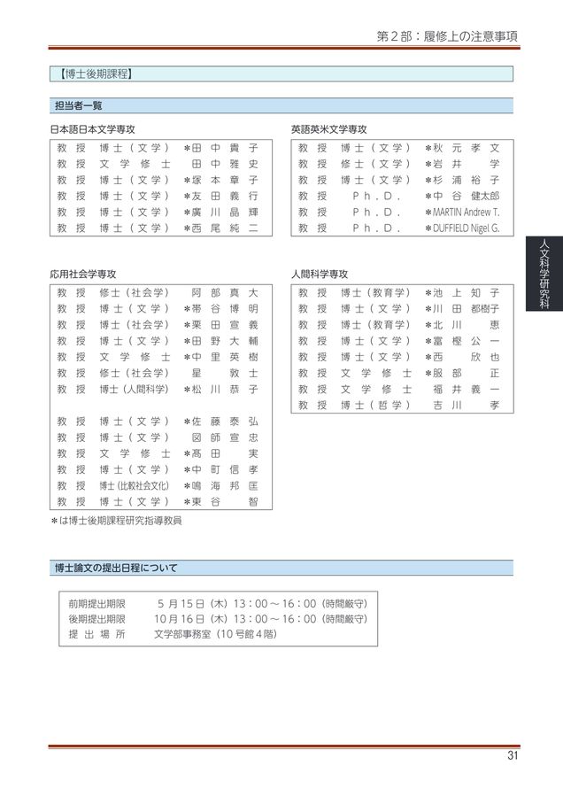 甲南大学大学院2025年度履修ガイドブック
