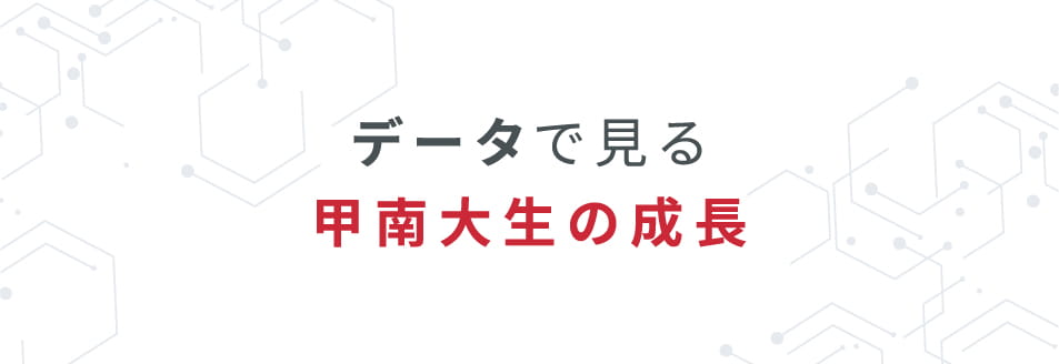 データで見る甲南大生の成長